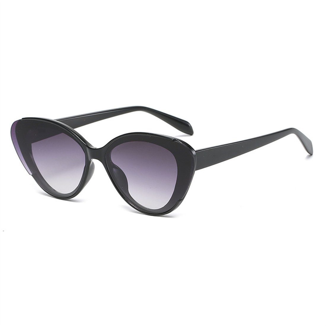 Katzenaugen-Sonnenbrille, Blackout-Sonnenbrille Sonnenbrille DÖRÖY trendige Damenmode