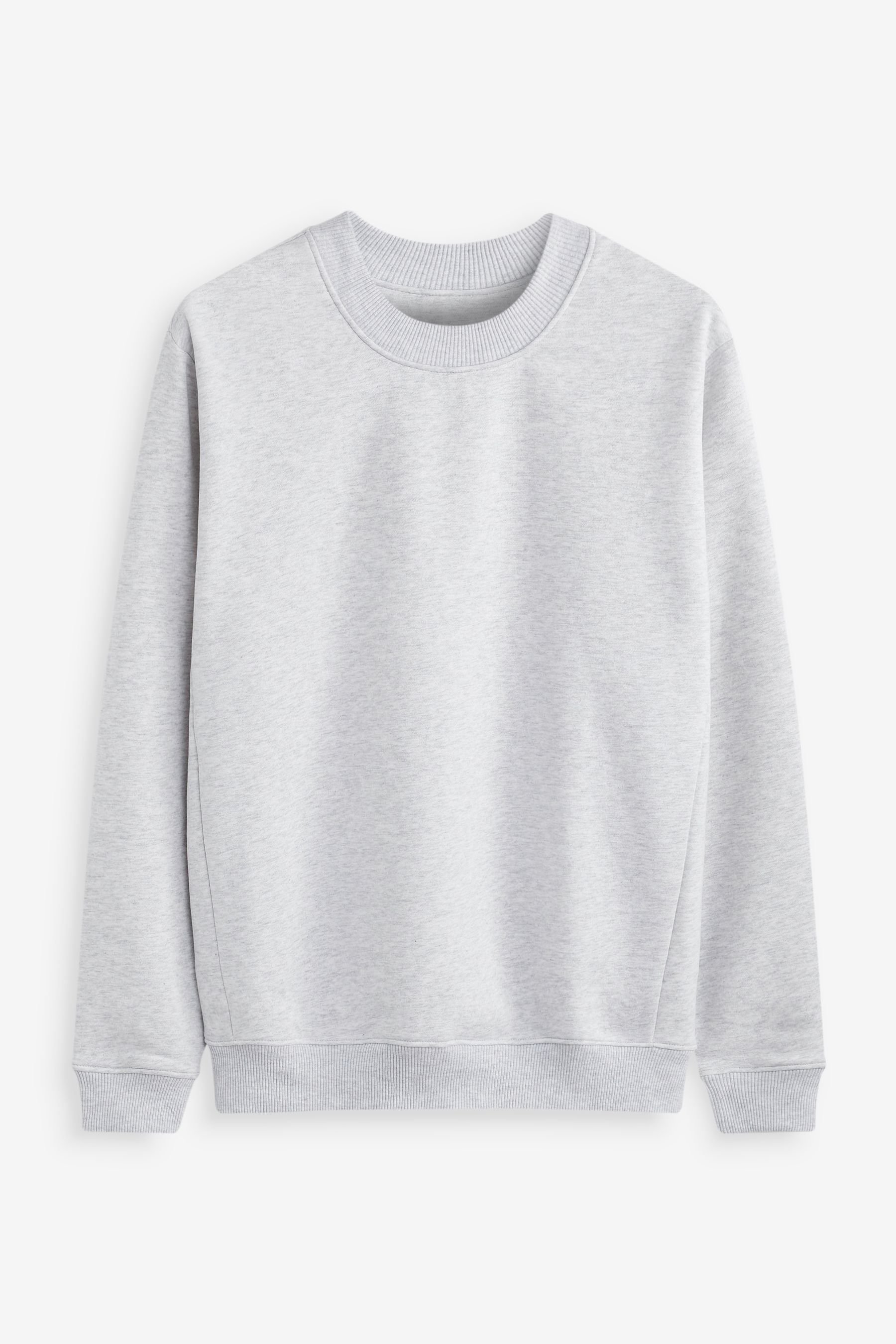 Next Sweatshirt Sweatshirt mit Rundhalsausschnitt Light (1-tlg) Grey