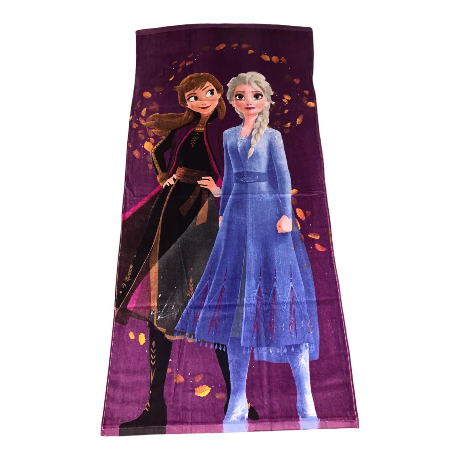 Disney Frozen Strandtücher Disney Frozen Strandtuch mit Anna und Elsa, 70x140cm, 100% Baumwolle