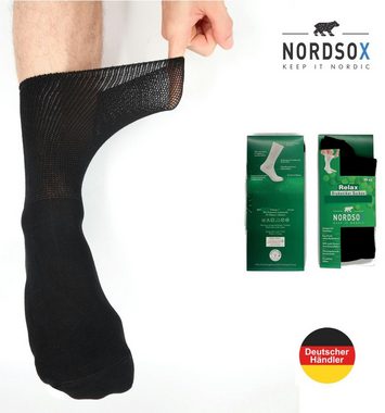 NORDSOX Diabetikersocken Viskose (aus Bambus Zellstoff) Komfort für Damen & Herren elastisch, atmungsaktiv, antibakteriell, wärmeregulierend
