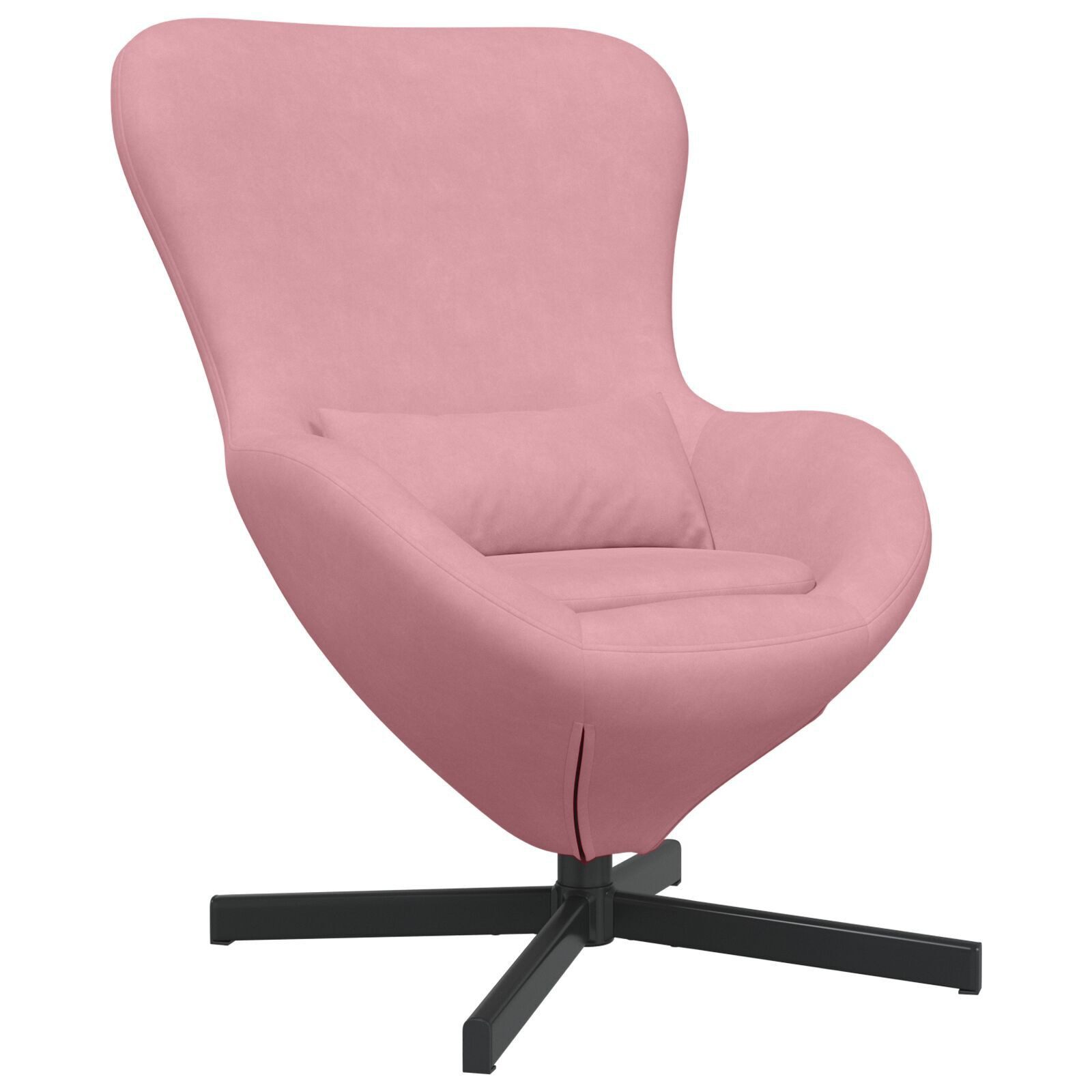 vidaXL Sessel Ei-Stuhl Rosa Samt (1-St) günstig online kaufen