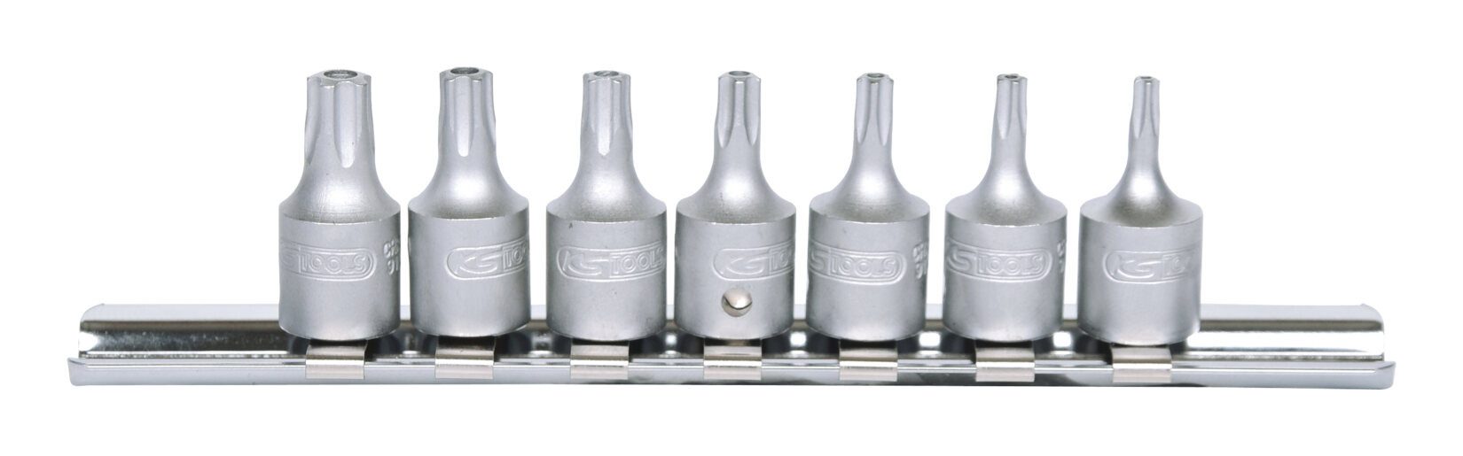 KS Tools Bit-Set, 7-St., 1/4" Stecknuss-Satz f. Fünfstern-Schrauben, 7-teilig