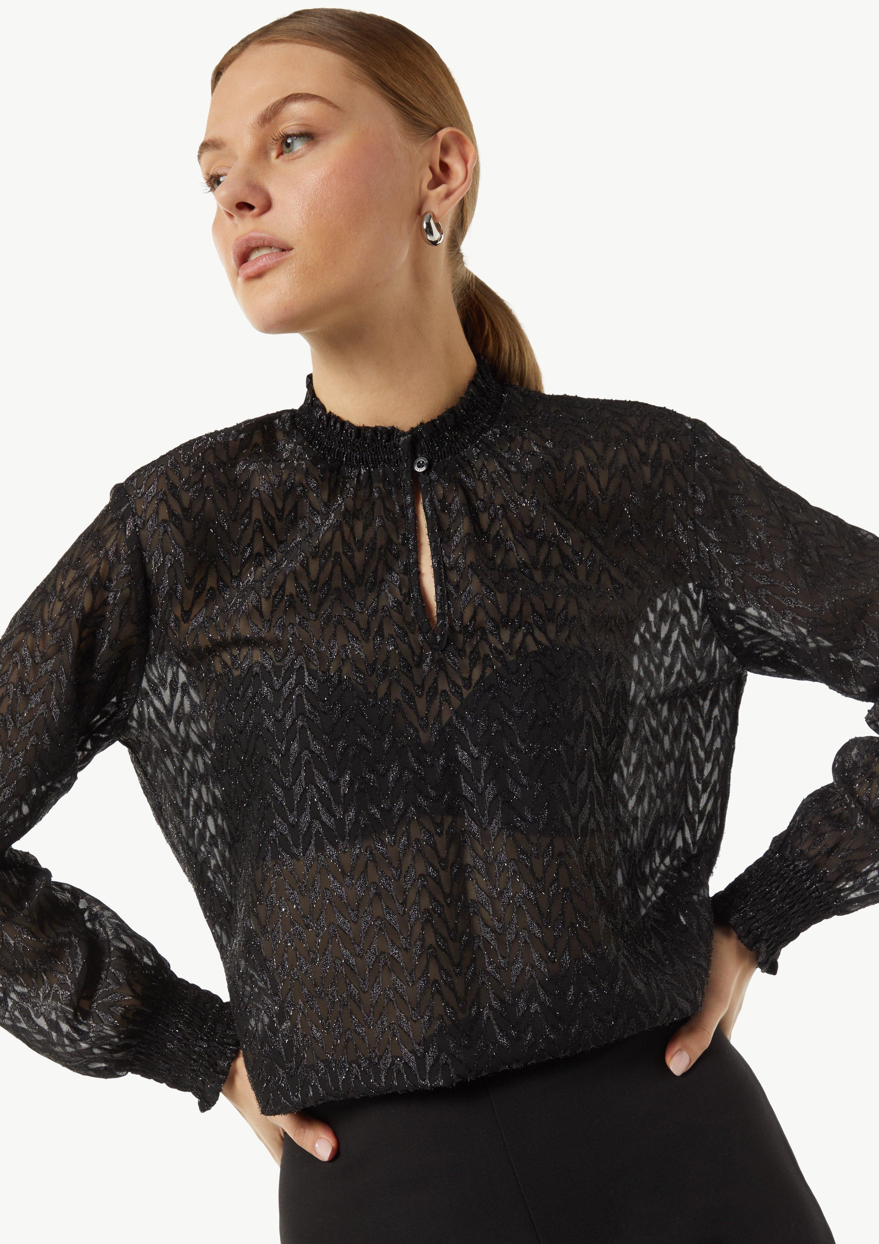 comma casual identity Langarmbluse Bluse mit günstig online kaufen
