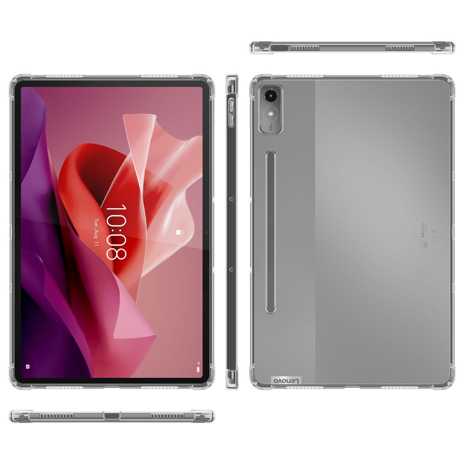 Cadorabo Tablet-Hülle für Lenovo Tab P12 Hülle Lenovo Tab P12, Tablet Hülle TPU Silikon Schutzhülle Slim Transparent Case Cover
