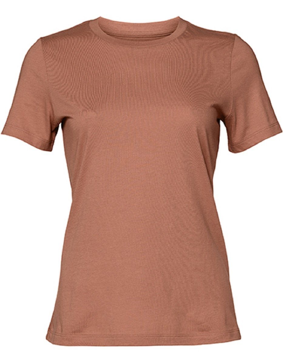 Frauen T-Shirt für Bequemes bis Gr. Relax u. T-Shirt Bella S 1er/2er-Pack Canvas XXL, (1-tlg) Mädchen + Terracotta verschiedene Farben Damen