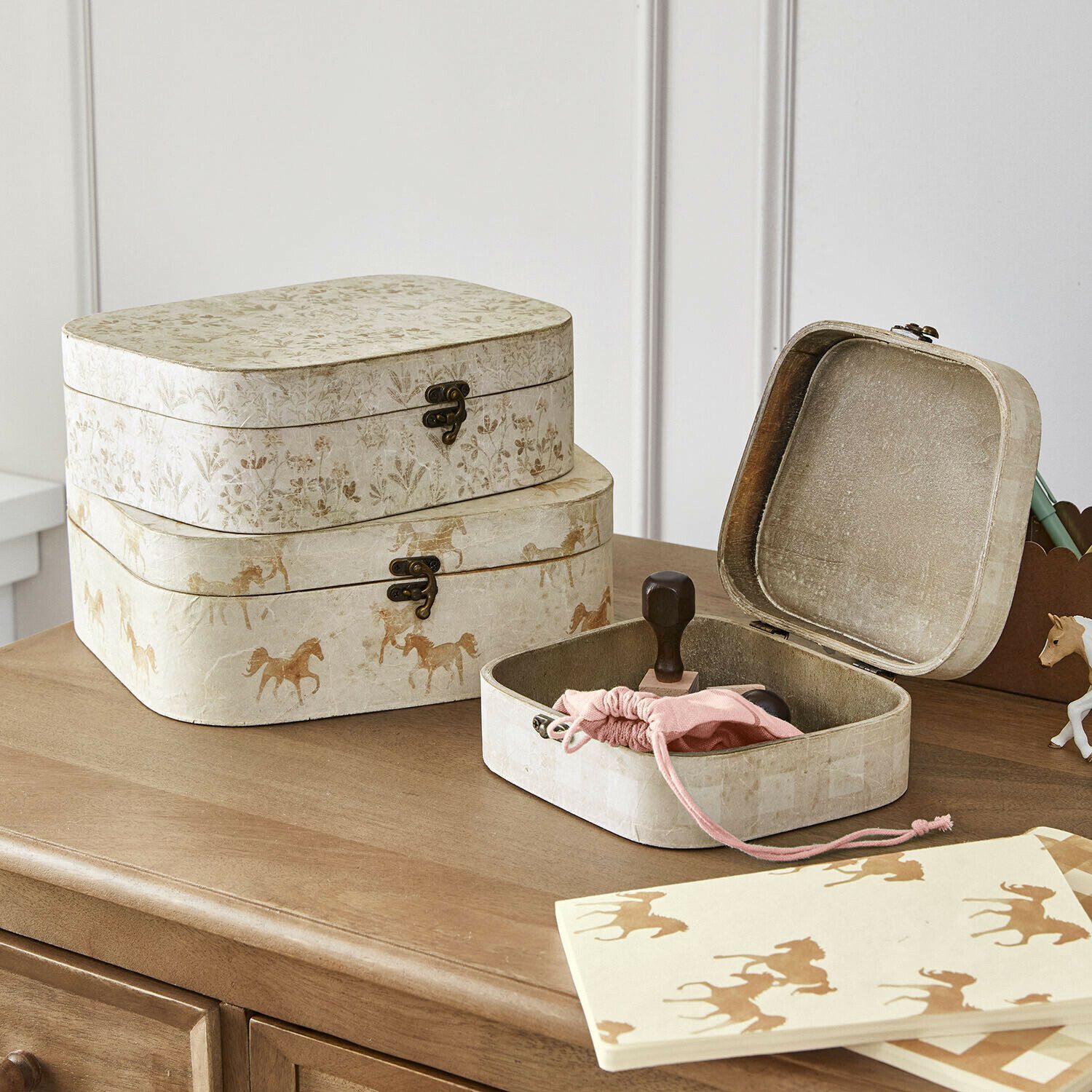 Mirabeau Allzweckkiste Box 3er Set Windermay creme