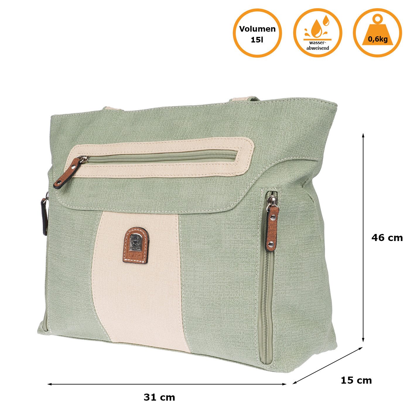 Henkeltasche Große Damen Tasche Schultertasche Umhängetasche