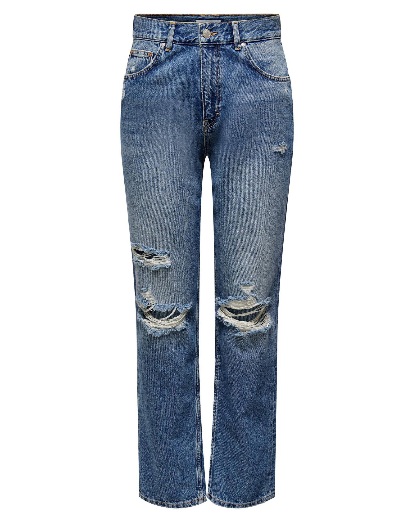 ONLROBYN Leg (1-tlg) ONLY Straight Damen 5-Pocket-Jeans Jeans