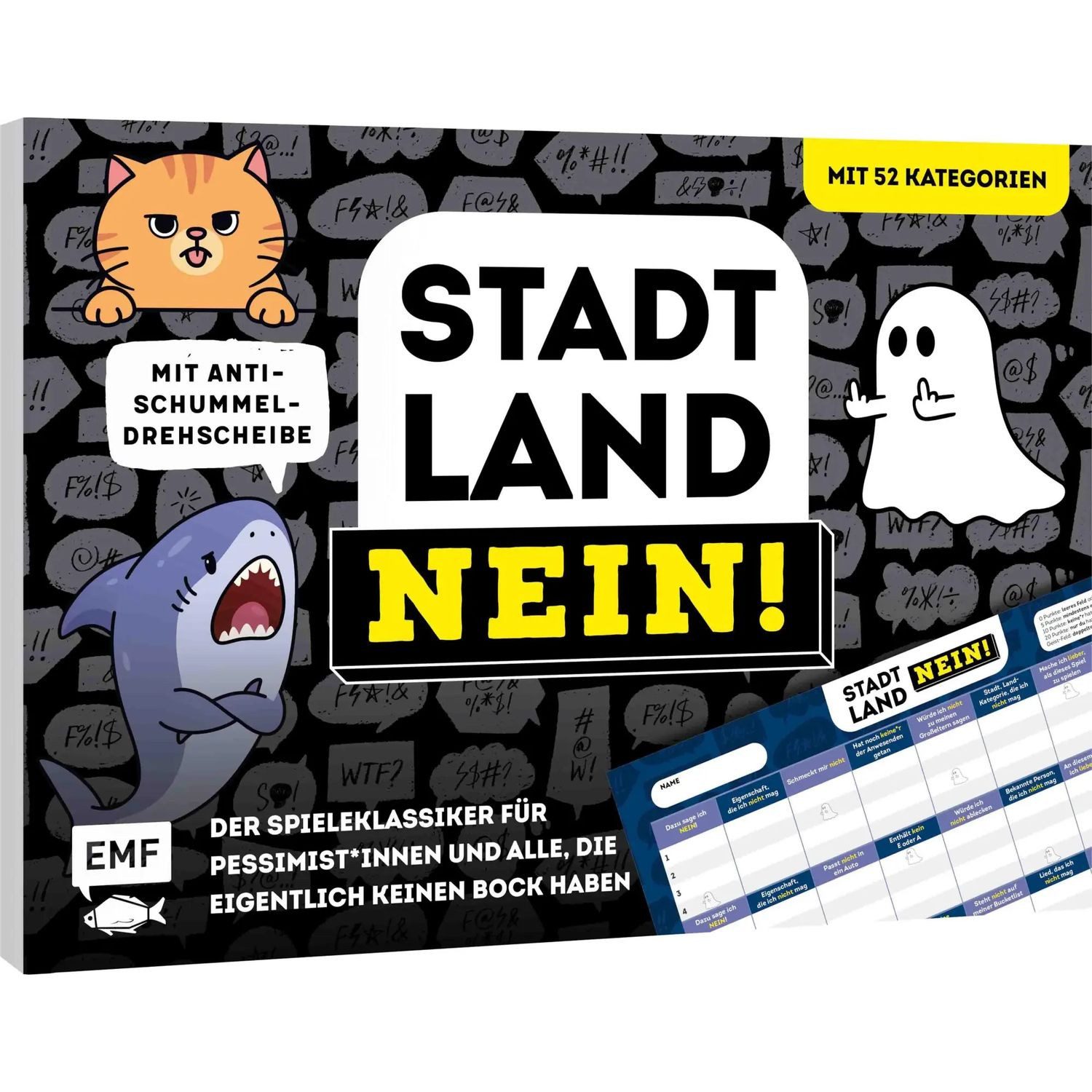 Michael Fischer Spiel Stadt, Land, NEIN! - Der Spieleklassiker für Pessimist*innen und...