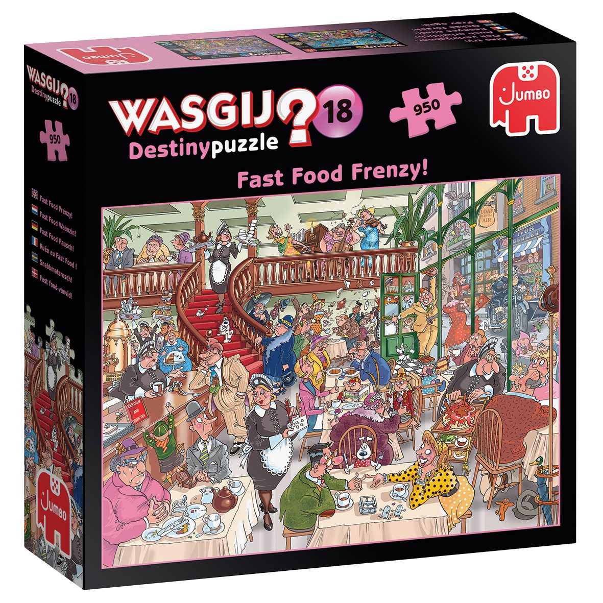 Jumbo Spiele Puzzle Wasgij Destiny 18 Fast Food Rausch! 950 Teile Puzzle, 950 Puzzleteile