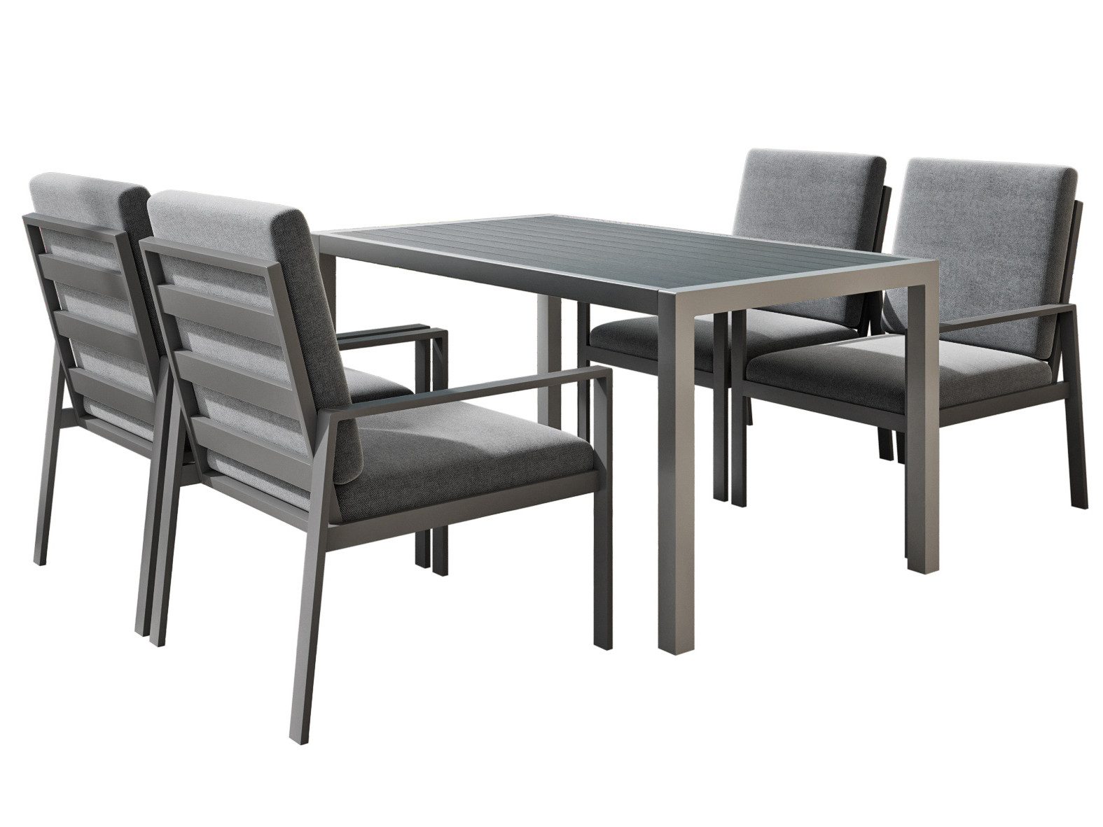 MeXo Gartenlounge-Set Gartenmöbel Set aus Aluminium günstig online kaufen