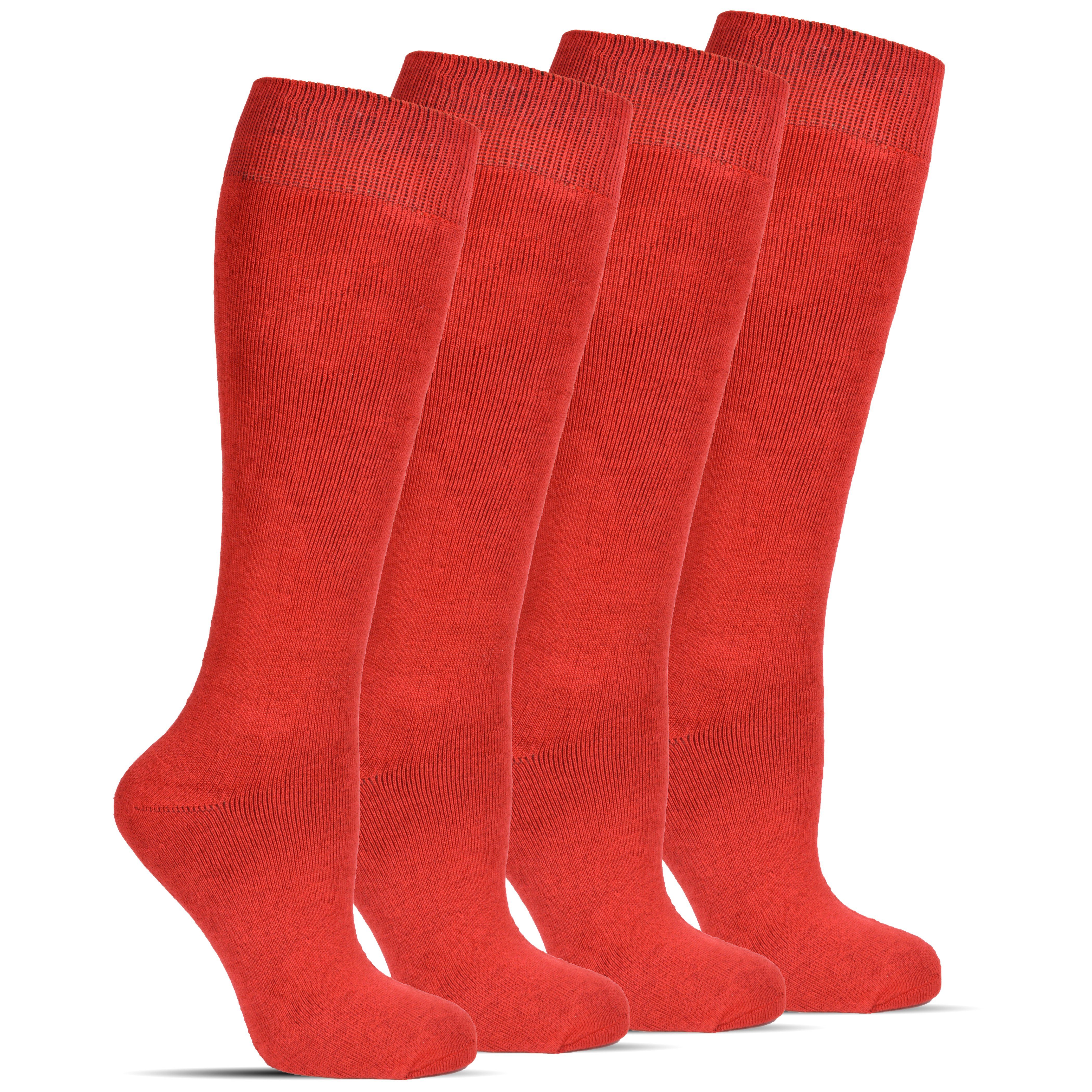 Frostfighter Kniestrümpfe Damen Thermokniestrümpfe (4-Paar) Vollfrottee Innenfutter, Thermo, Winter, dicke warme Kniestrümpfe