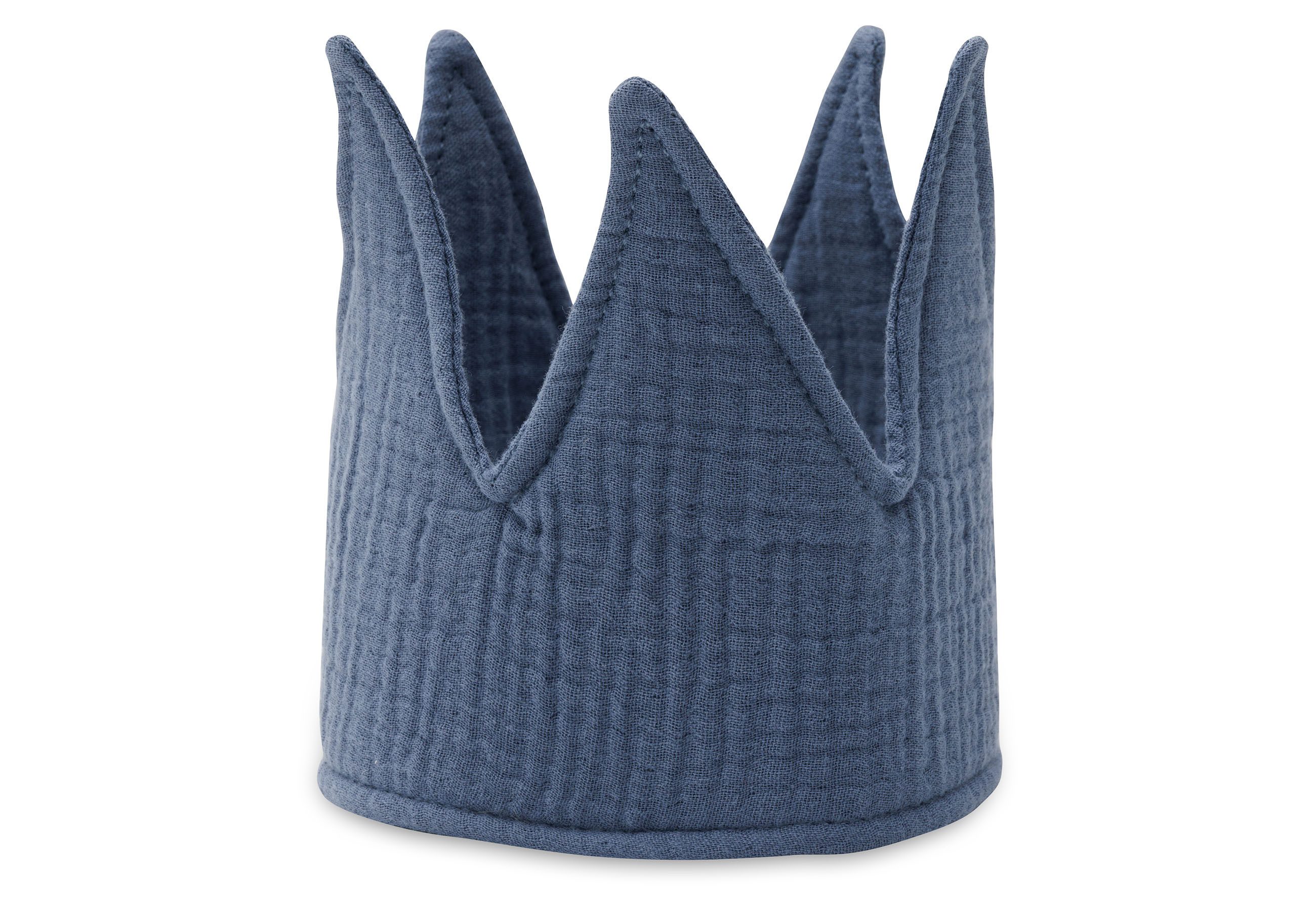 Jollein Prinzessin-Kostüm Jollein Geburtstagskrone aus Stoff 12 x 35 cm Jeans Blue