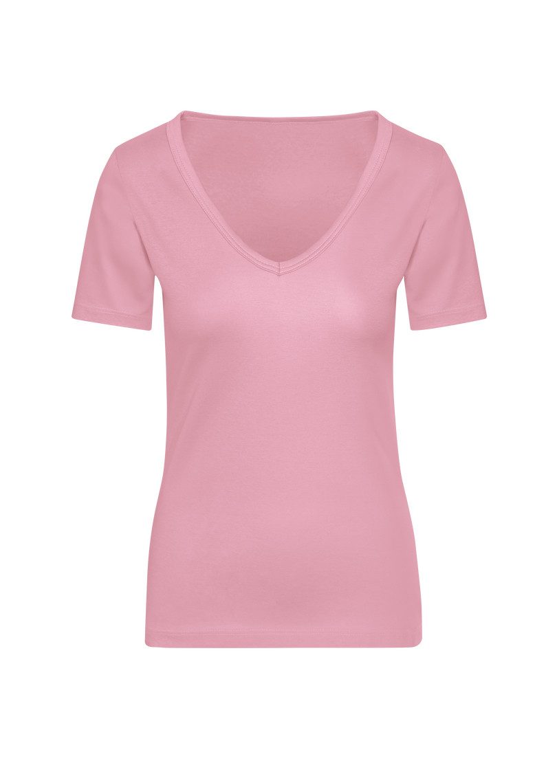 Trigema T-Shirt TRIGEMA V-Shirt aus Baumwolle/Elastan (1-tlg) günstig online kaufen