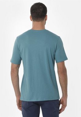 ORGANICATION T-Shirt Men's Printed V-neck T-shirt in Petrol Green