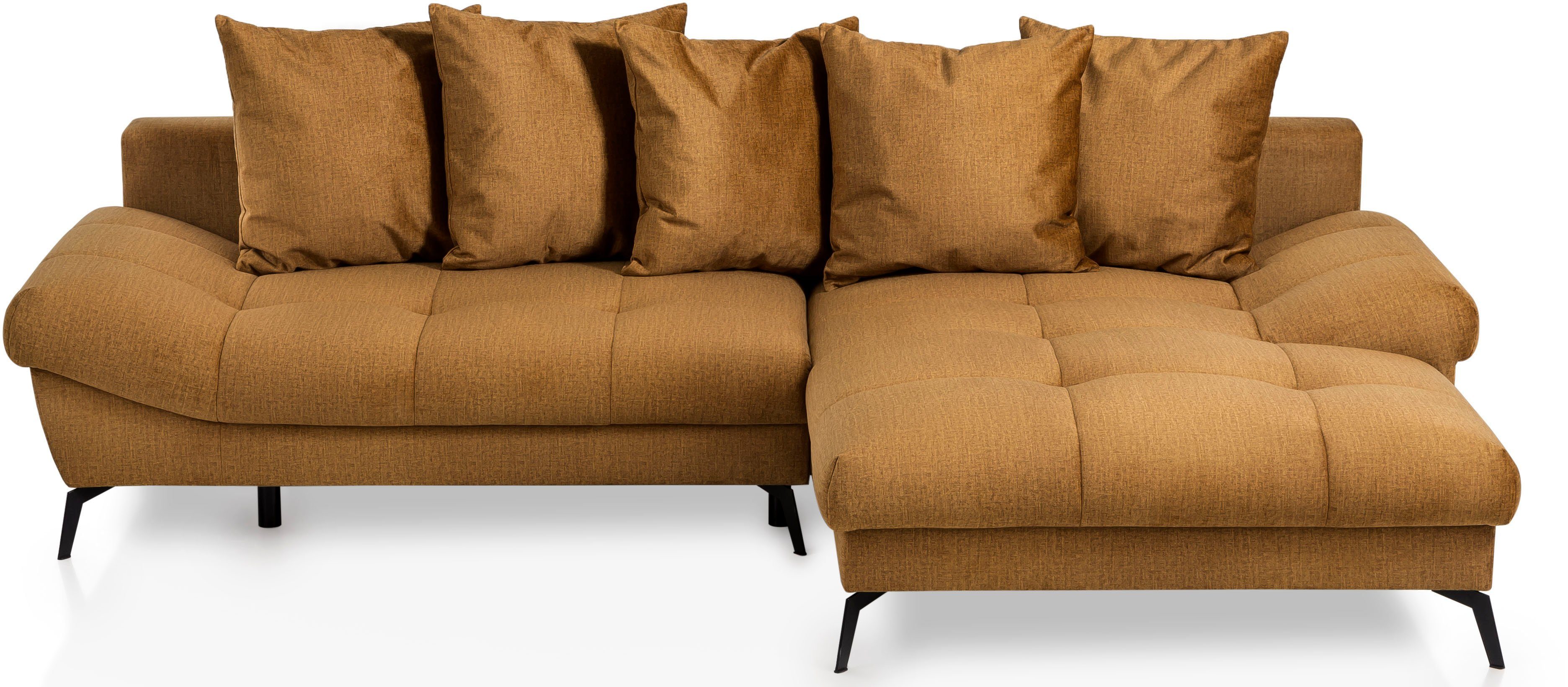 exxpo - sofa fashion Ecksofa "Olmedo, extravagantes Design und toller Sitzk günstig online kaufen