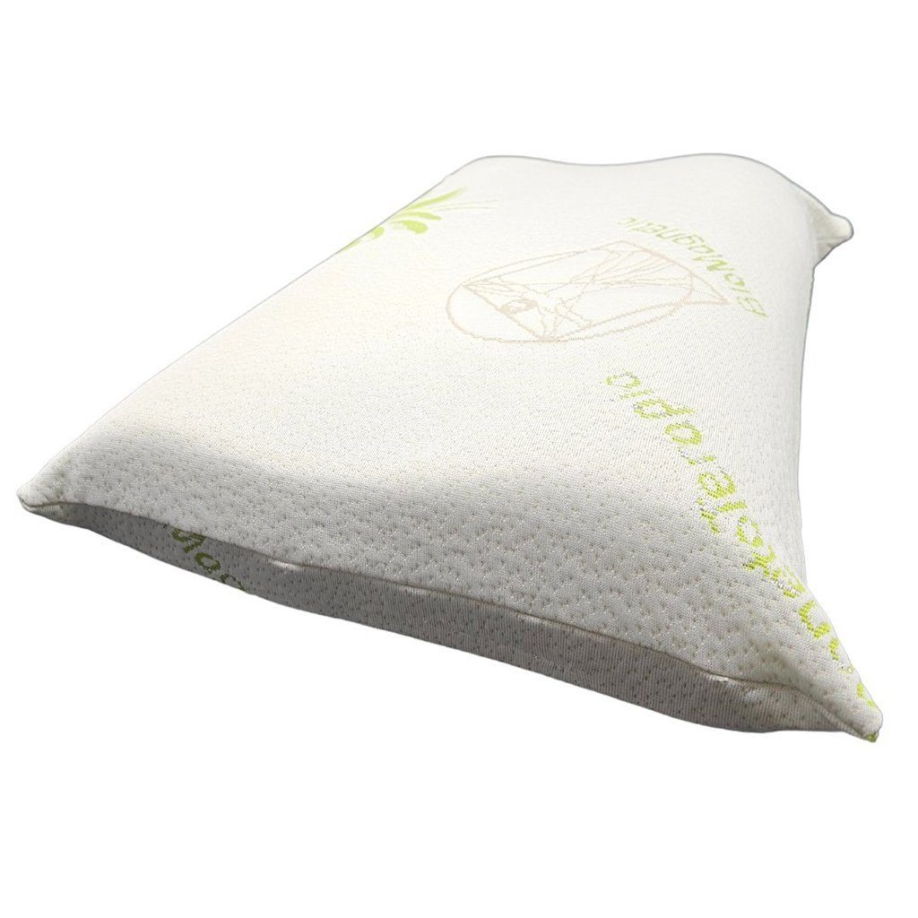 scarnatti Schlafkissen Comfort Silver Memory Foam Pillow - Druckentlastung, Aloe Vera Premium, Seitenschläfer, Bauchschläfer, Rückenschläfer, Set, 1-tlg, anatom – Bild 4 von 5