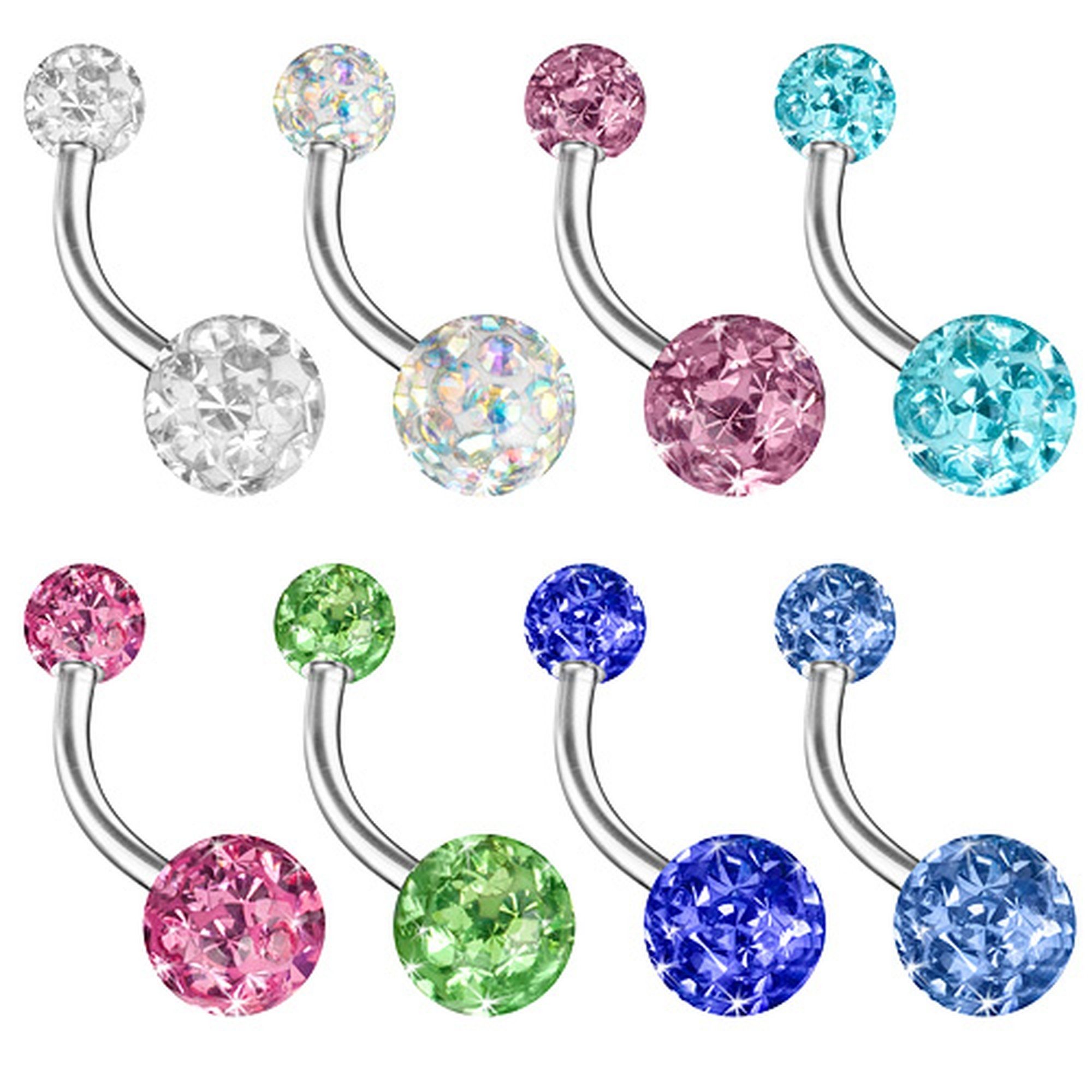 Taffstyle Bauchnabelpiercing Piercing Anhänger Doppel Ferido günstig online kaufen