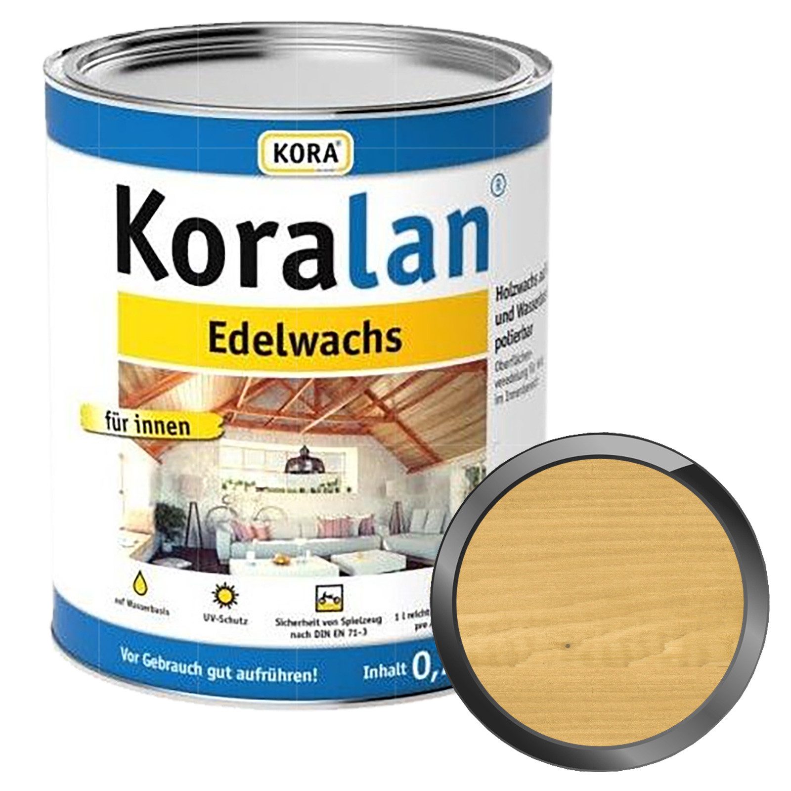 KORA Holzöl KORALAN EDELWACHS - 0.75 LTR