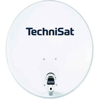 TechniSat TECHNITENNE 70 mit Quattro-Switch-LNB 4 Teilnehmer 1 Satellit SAT-Antenne (63 cm, Stahl, in lichtgrau und anthrazit erhältlich)