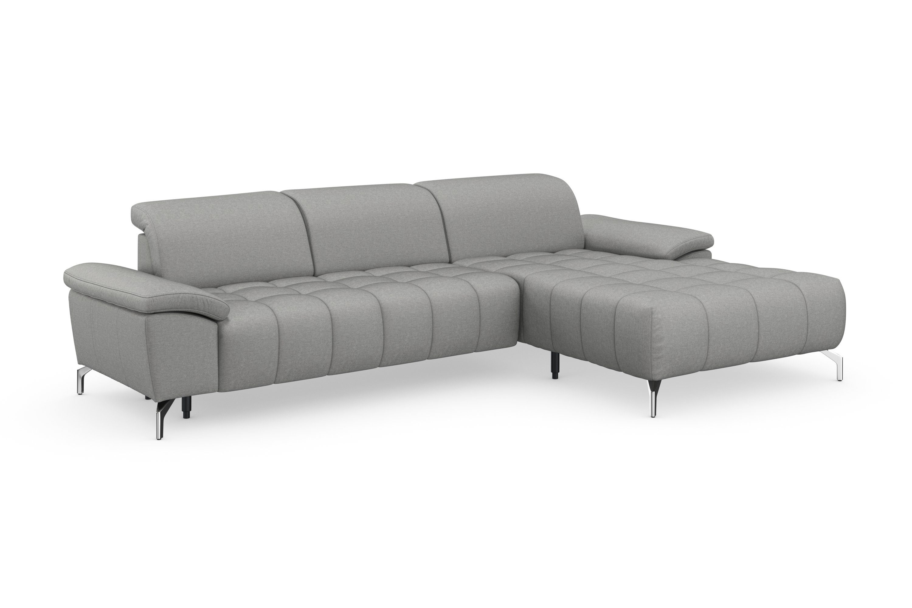 sit&more Ecksofa Cool L-Form, wahlweise mit Kopfteilverstellung und Vorziehsitz, motorisch