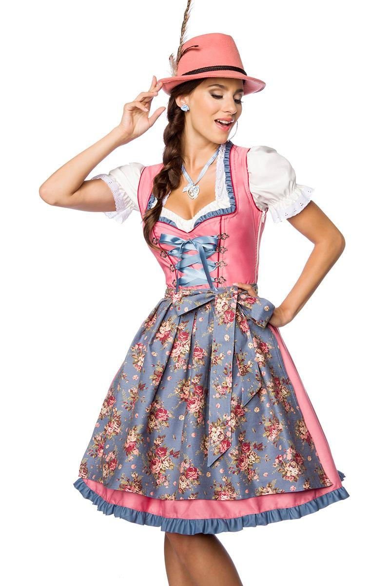 Dirndline Dirndl Verträumtes Dirndl mit Denim, günstig online kaufen