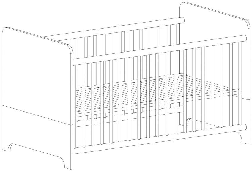 Möbel Babymöbel arthur berndt Babymöbel-Set Leon, (Spar-Set, 2-St), mit Kinderbett und Wickelkommode; Made in Germany
