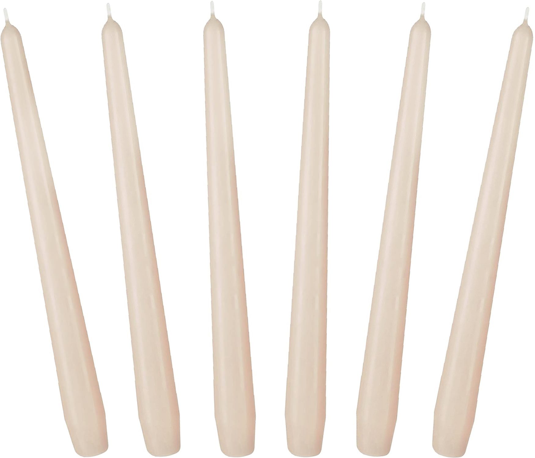 BRUBAKER Spitzkerze für Kerzenständer und Kerzenhalter - (Leuchterkerzen Set, 6-tlg), lange, tropffreie Deko Kerzen mit langer Brenndauer
