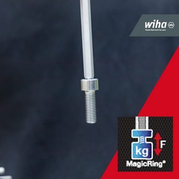 Wiha Stiftschlüssel ErgoStar Halter (43852) - 14 tlg., Sechskant-Kugelkopf MagicRing, 1,3 mm - 9,5 mm, Zoll-Ausführung