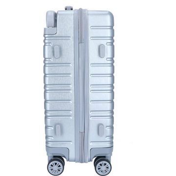 TheTrueC Koffer TheTrueC 4-Rad Trolley 55cm Göteborg silver, 4 Rollen Rollen