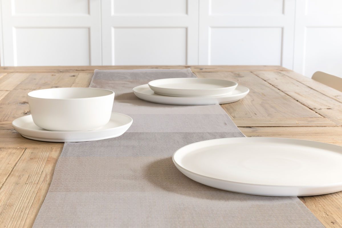 SCHÖNER LEBEN. Tischläufer SCHÖNER LEBEN. Tischläufer Streifen 9,5cm creme günstig online kaufen