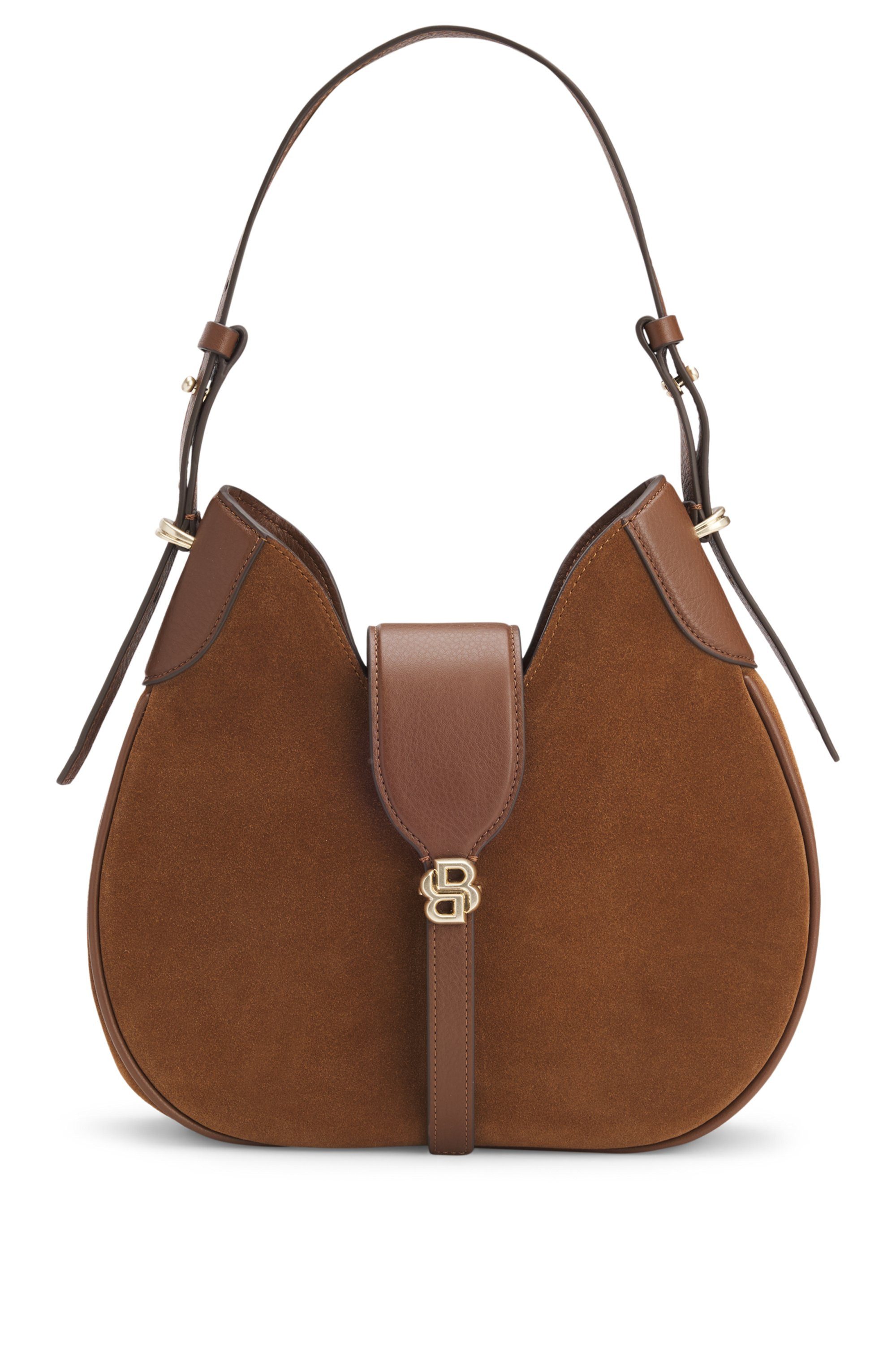 BOSS Schultertasche Beyond, Damen Henkeltasche, Hobo bag mit Magnetverschluss