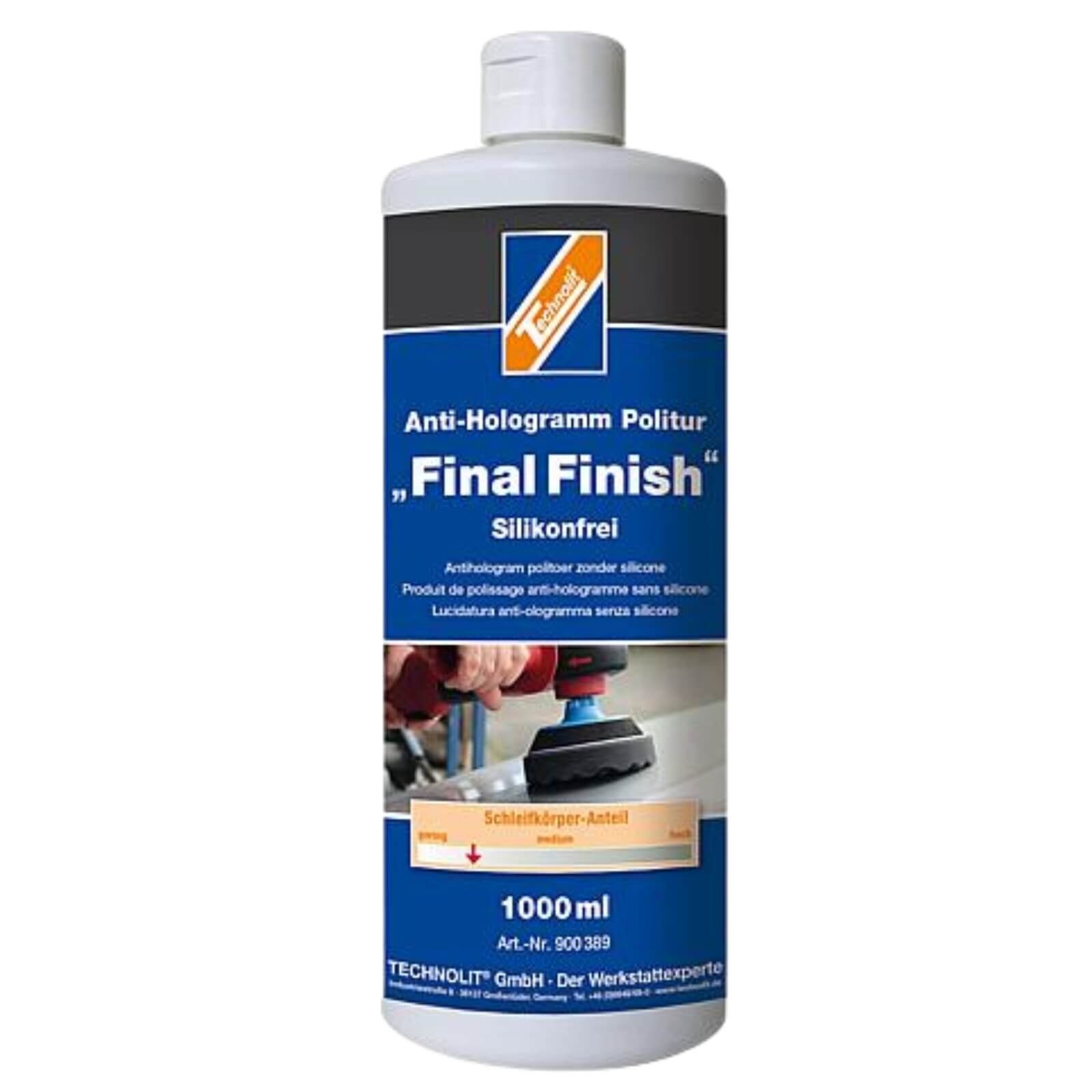 TECHNOLIT® Politur Anti-Hologramm Final Finish 1 Liter Pflegeset | Putzmittel