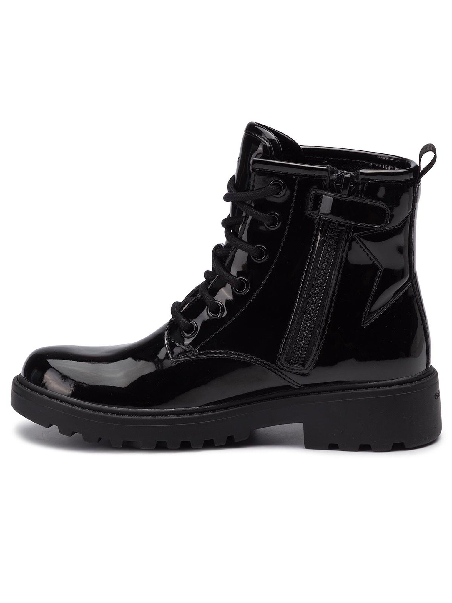 Geox Schnürstiefeletten J Casey G. G J9420G 000HH C9999 S Black Schnürstiefelette