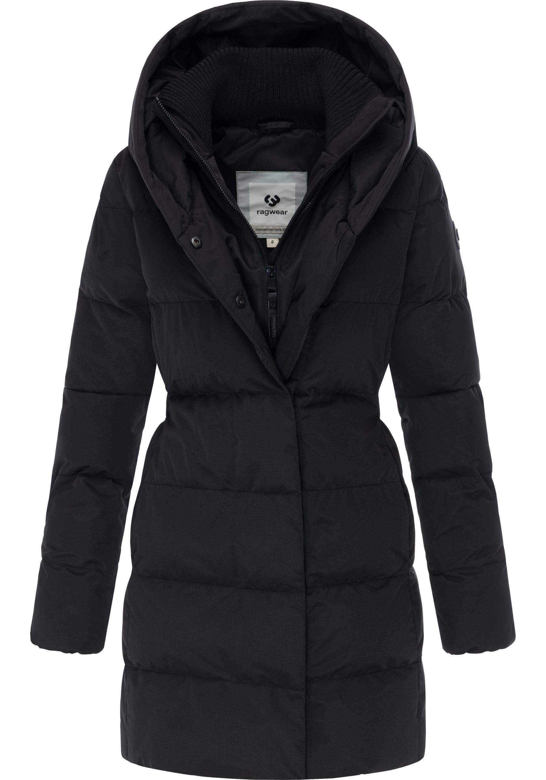Ragwear Steppmantel Niani YOUMODO Warmer Wintermantel mit hohem Kragen und Kapuze – Bild 4 von 5