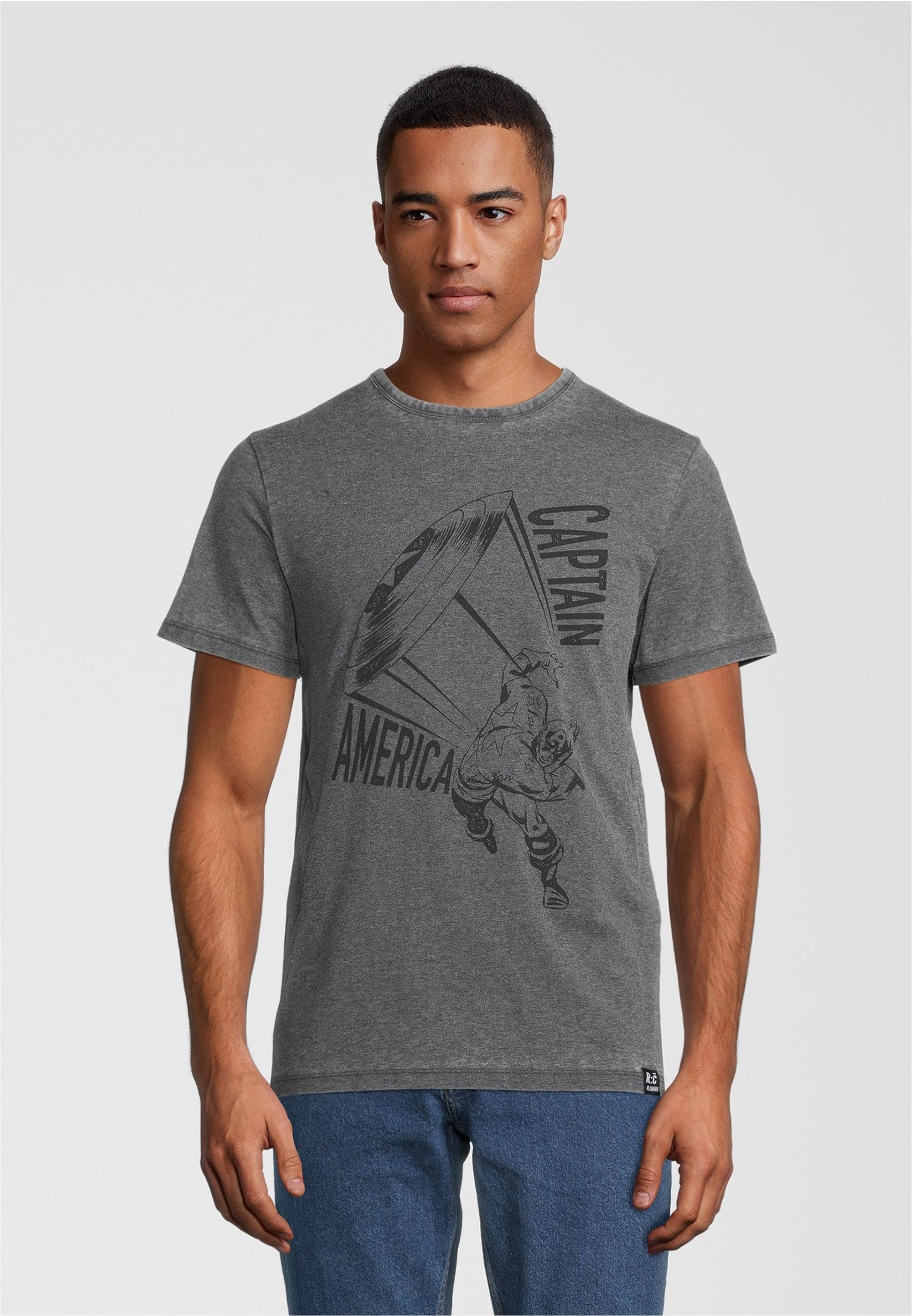 Recovered T-Shirt Marvel Captain America Shield günstig online kaufen