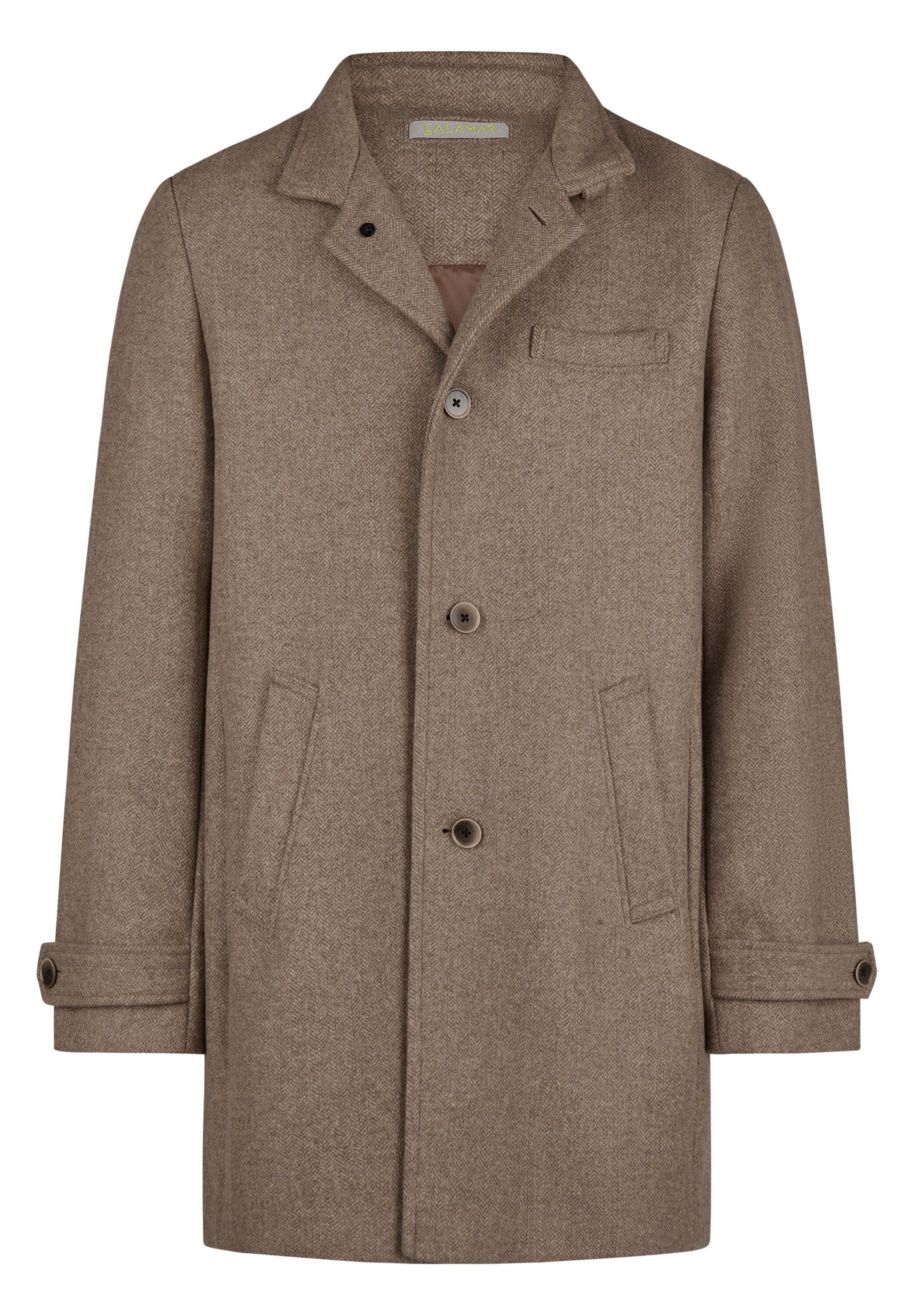 Calamar Wollmantel Klassischer Wollmantel Twill
