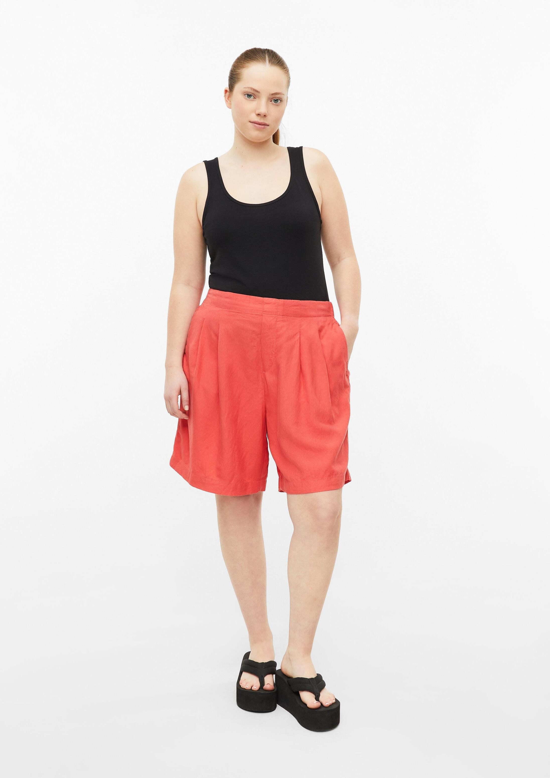QS Shorts Hose Shorts aus luftigem Leinenmix