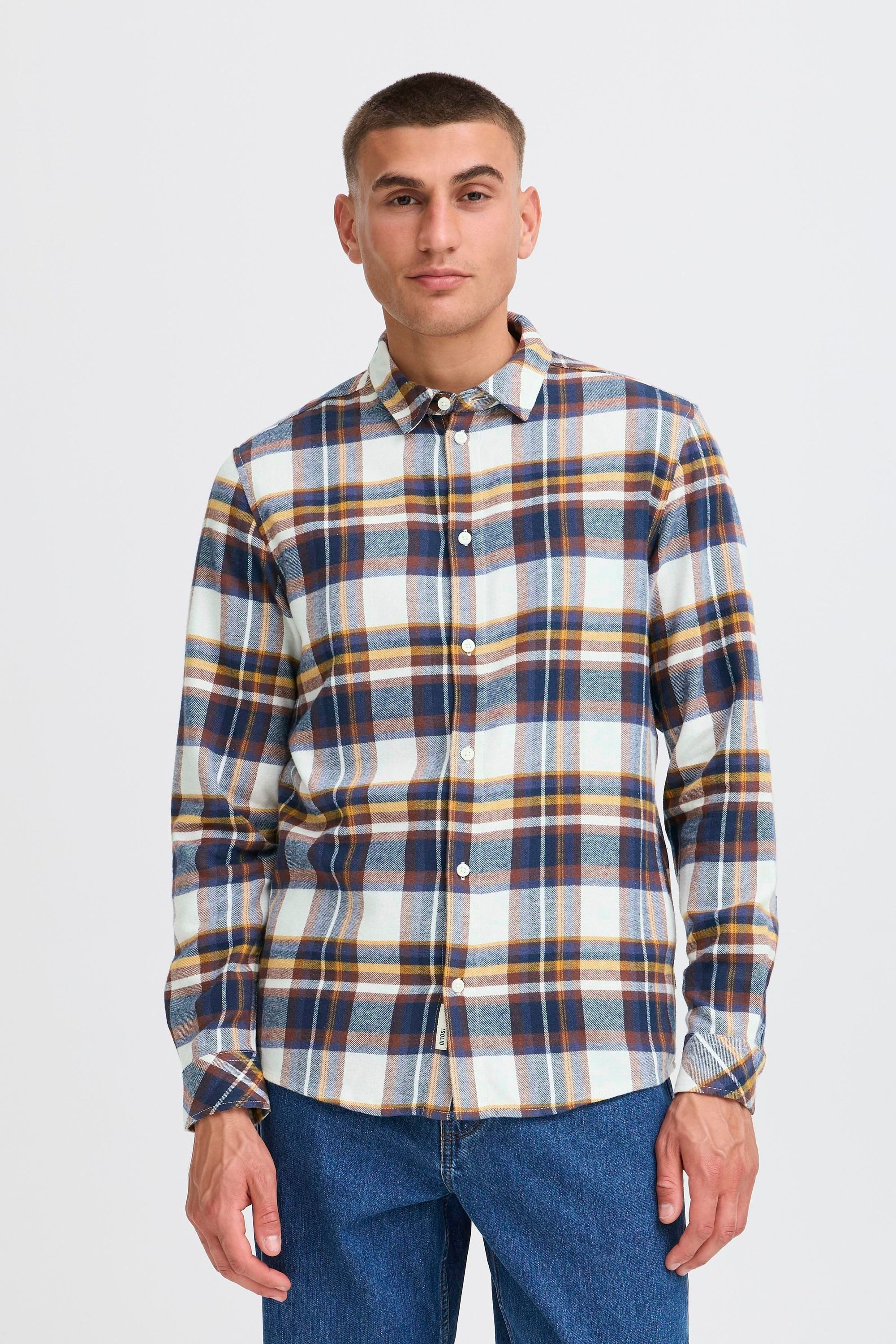 !Solid Flanellhemd SDCHRIS Modisches Flanellhemd aus Baumwoll-Mischung günstig online kaufen