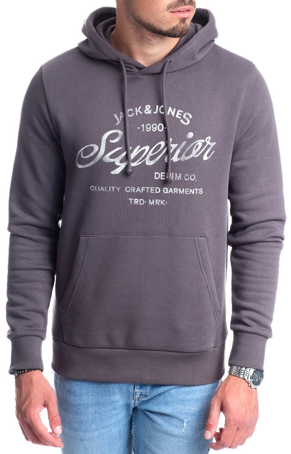 Jack & Jones Kapuzensweatshirt mit Kängurutasche günstig online kaufen