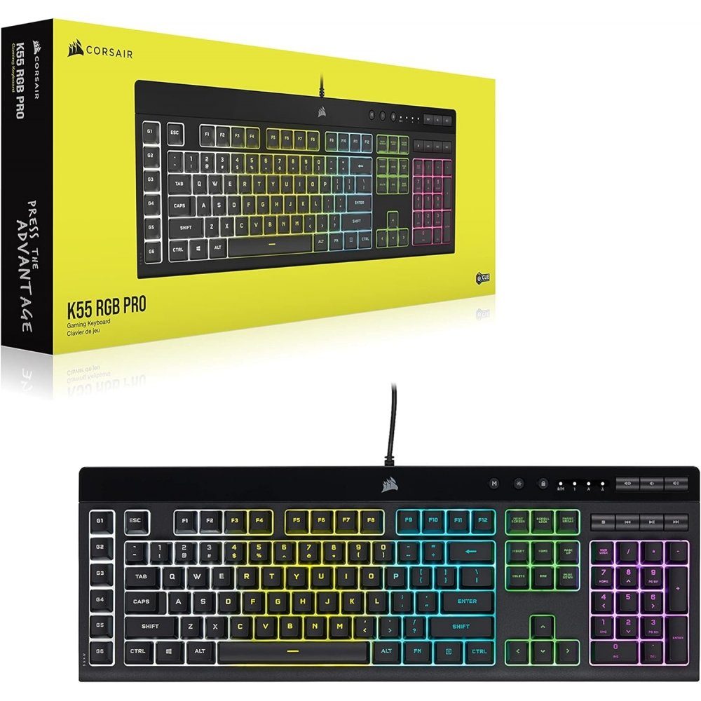 Corsair K55 RGB Pro DE - Gaming-Tastatur - schwarz Gaming-Tastatur