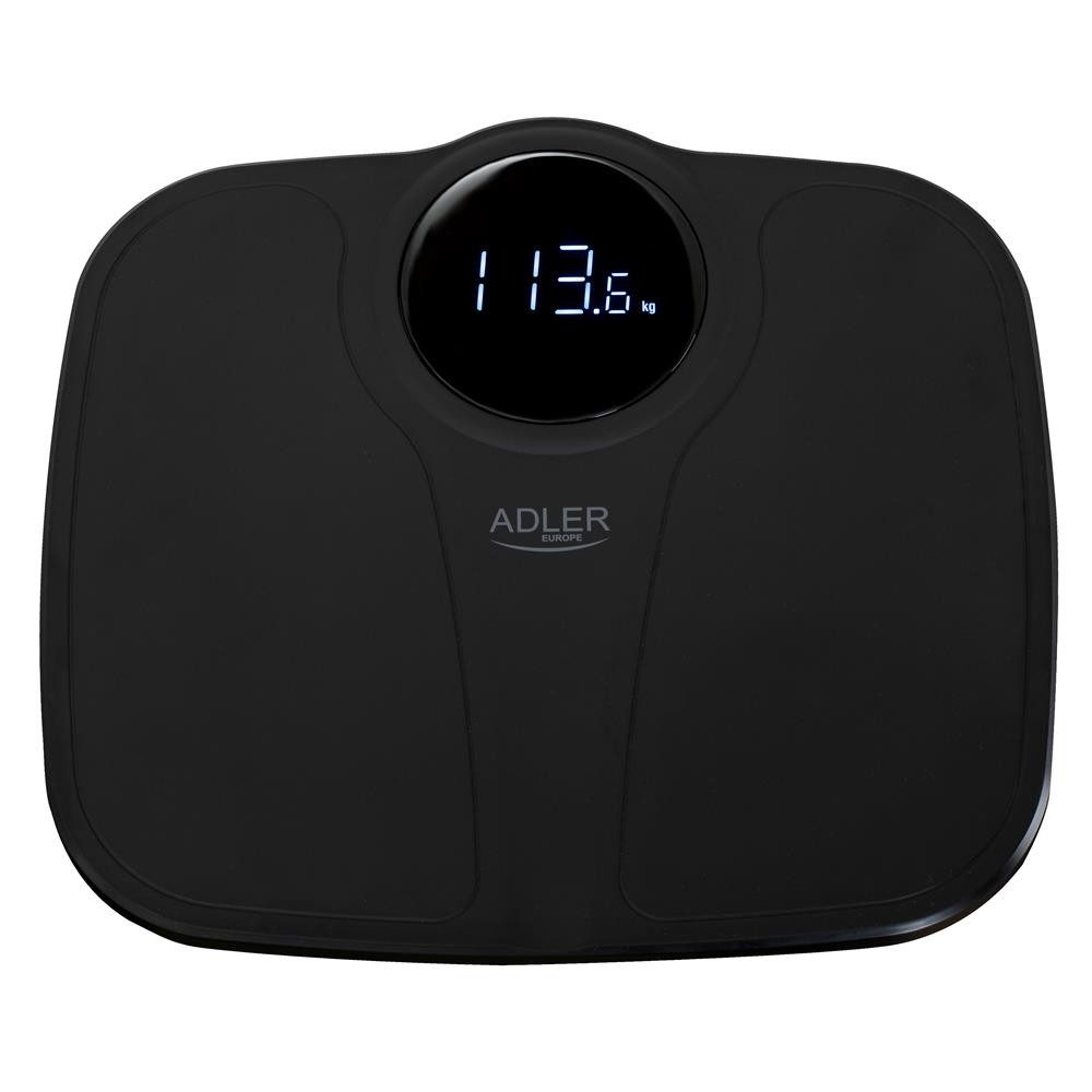 Adler Personenwaage AD 8172, digital, Badezimmerwaage, 180 kg, Batterie, schwarz