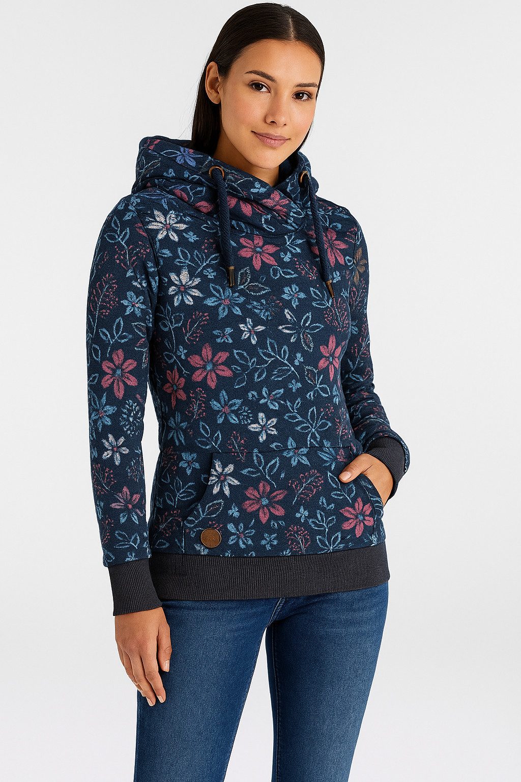 Ragwear Sweatshirt GRIPY FLOWERS O Hoodie günstig online kaufen
