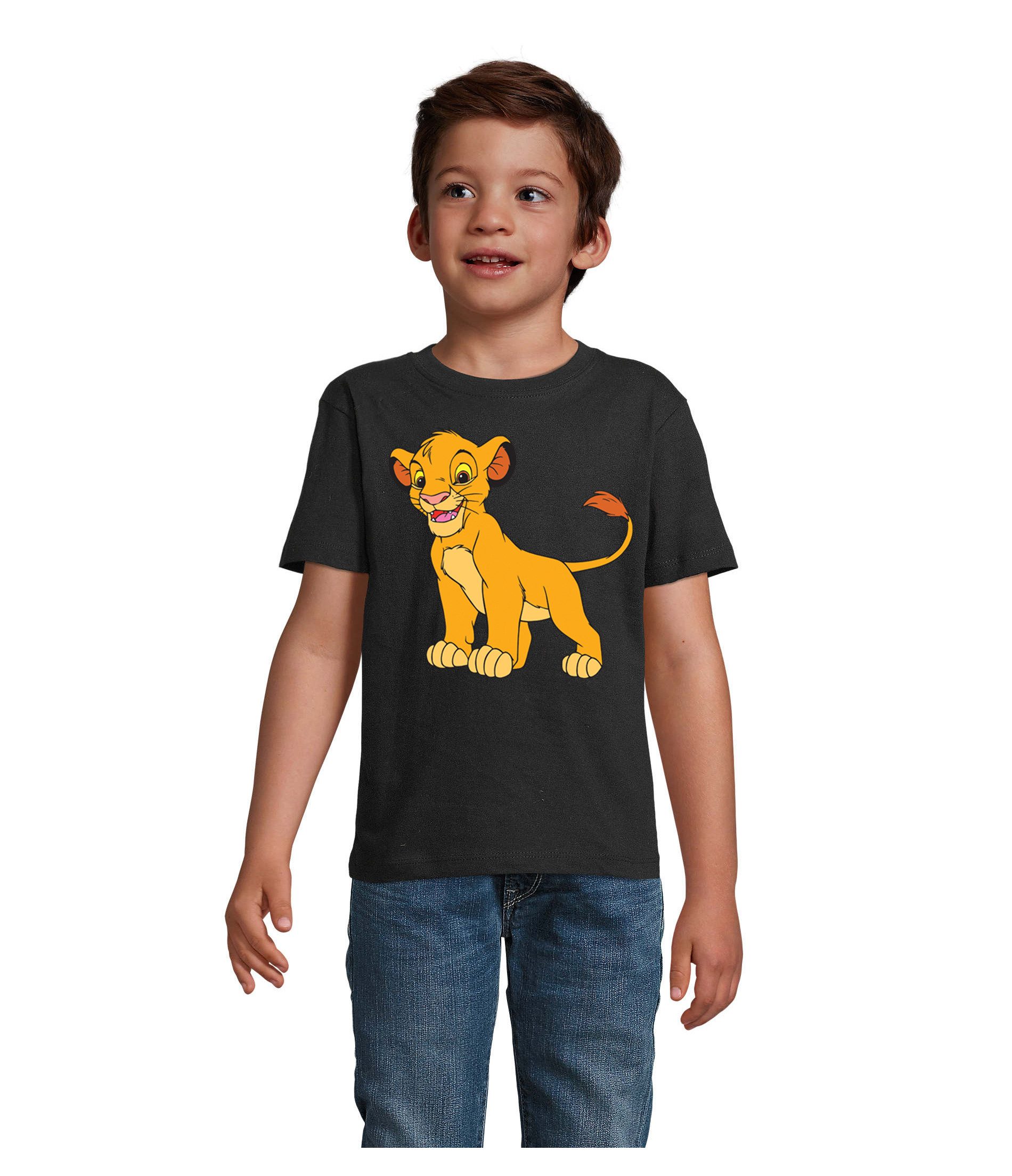 Blondie & Brownie T-Shirt Simba Kinder Unisex – König der Löwen, weiches Baumwollshirt