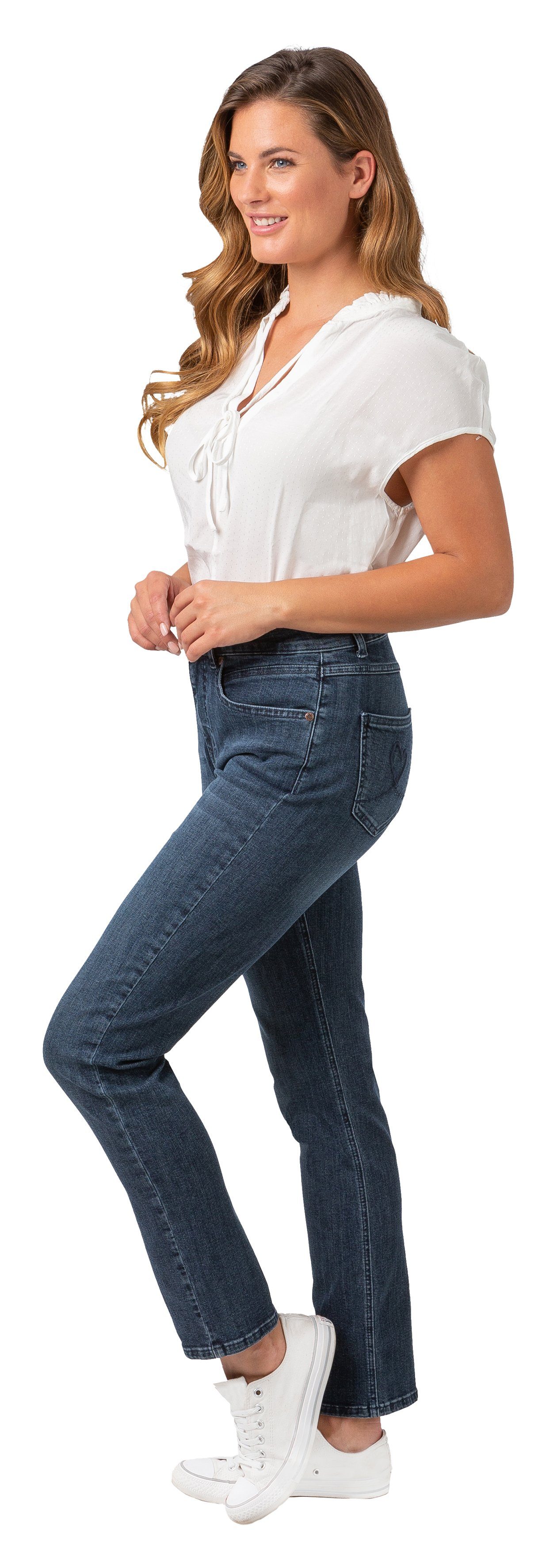 Milano 5-Pockets Style Gio Gio-Kim blue Stretch-Jeans