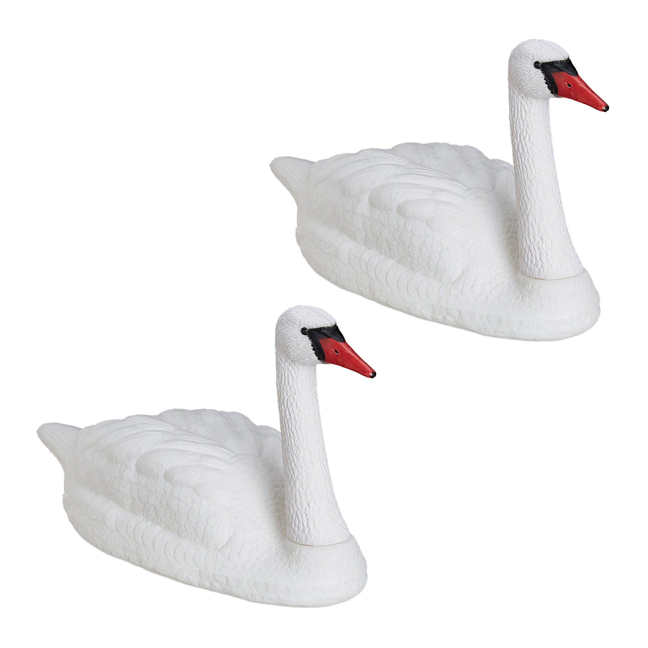 Gartendeko x Schwan relaxdays Gartenfigur XXL 2