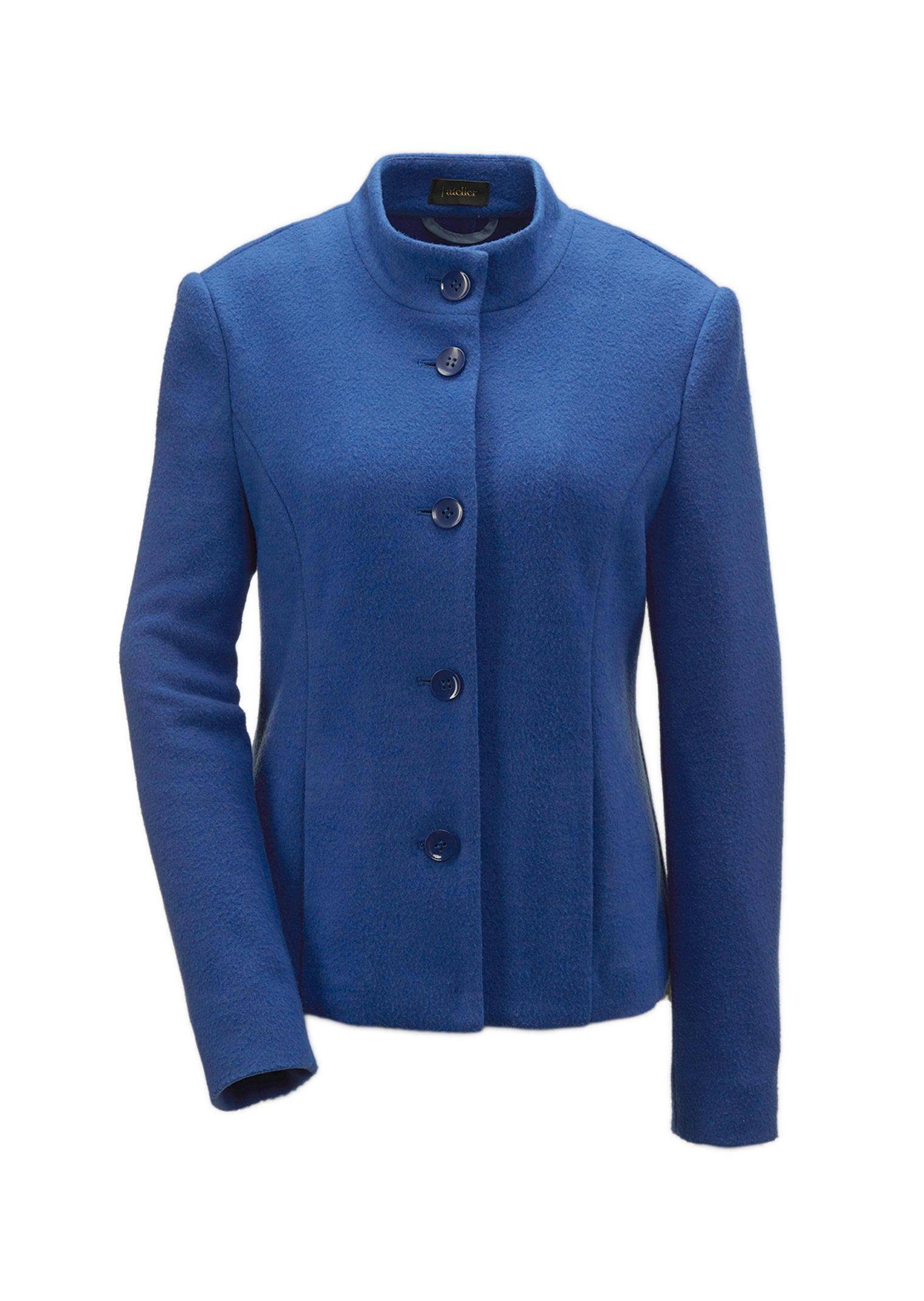 Blouson Kurzgröße: Blazer mit raffinierter Kragenlösung