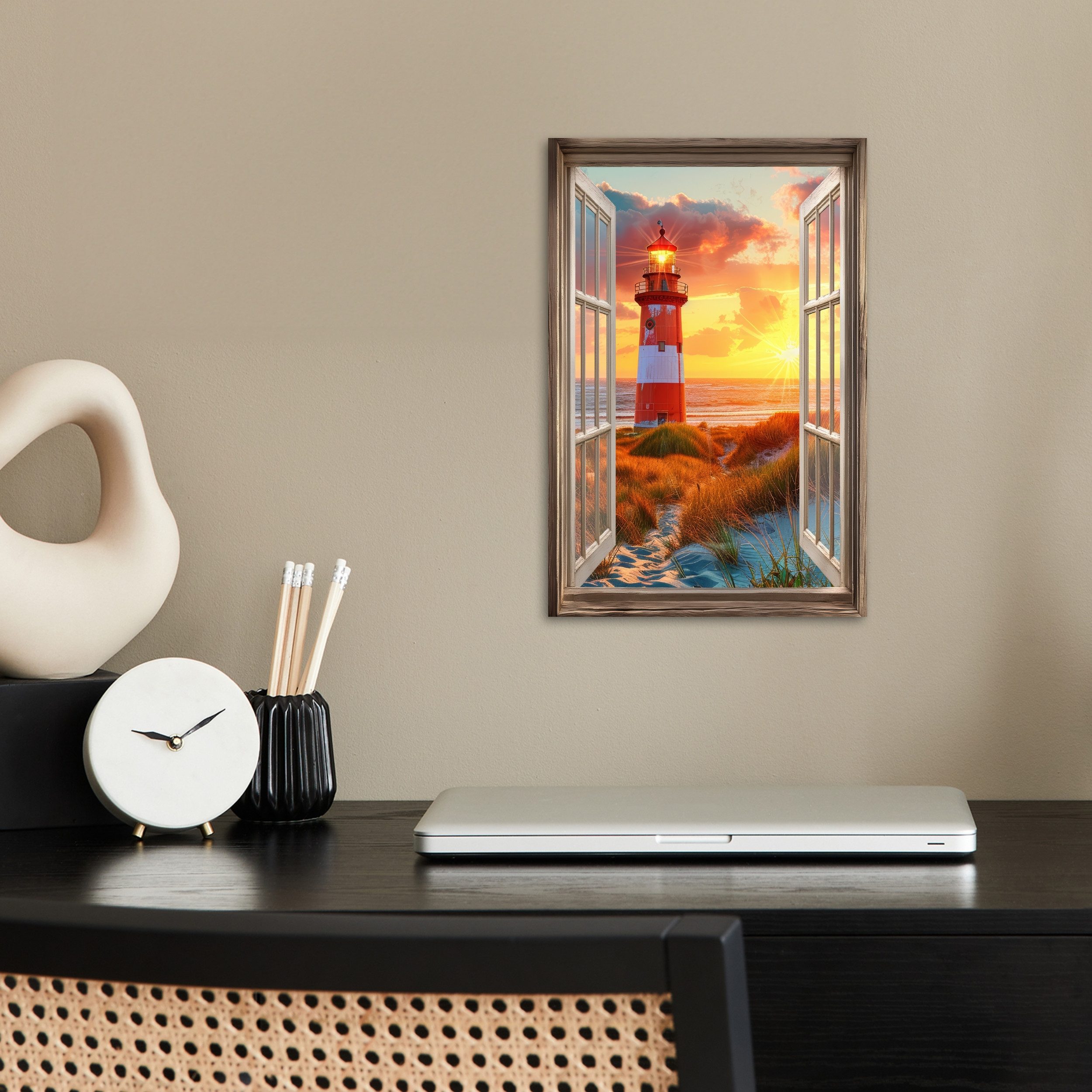 MuchoWow Poster Aussicht - Fenster - günstig online kaufen