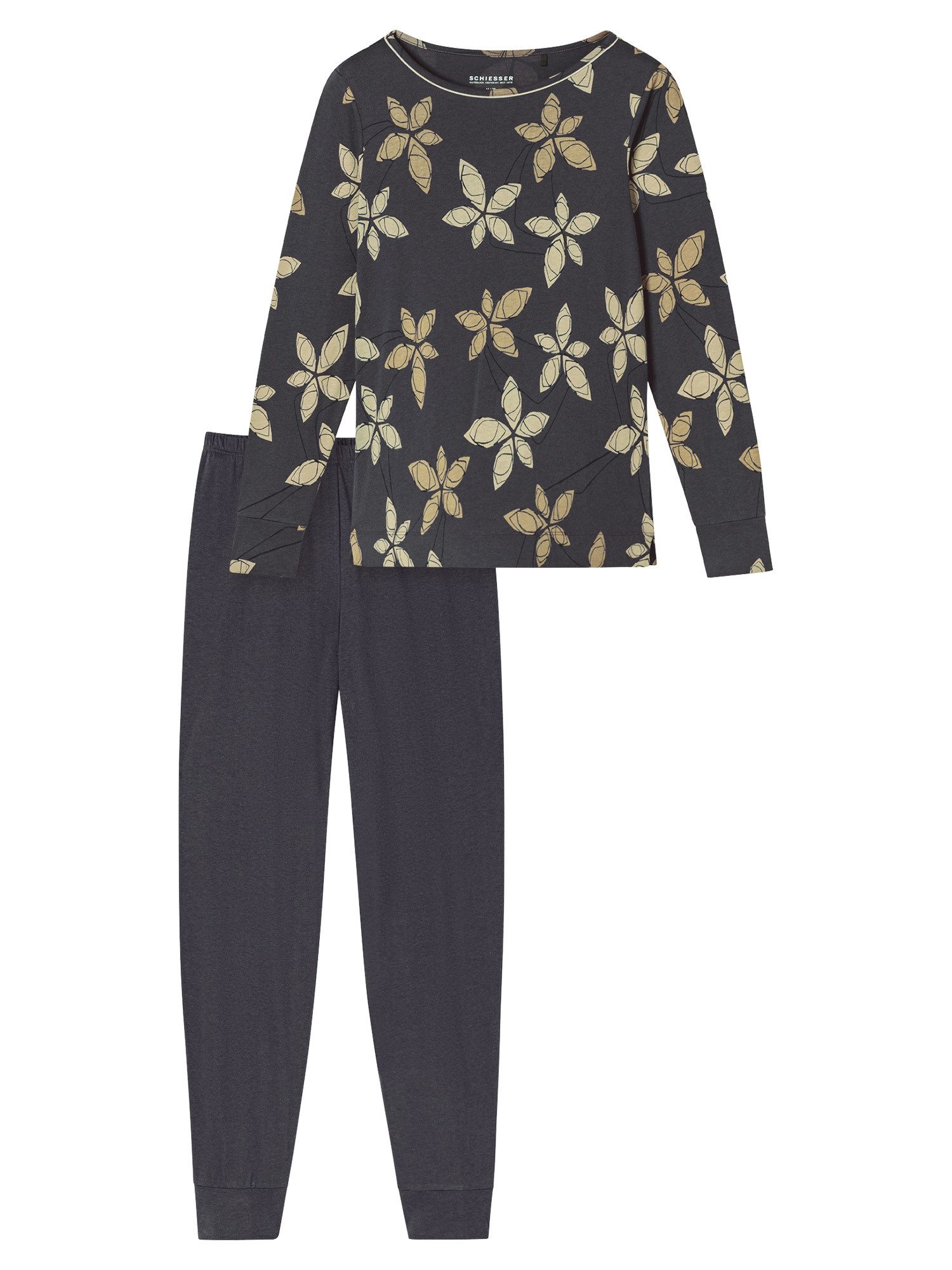 Schiesser Pyjama Comfort Nightwear (2 tlg) schlafanzug schlafmode bequem günstig online kaufen