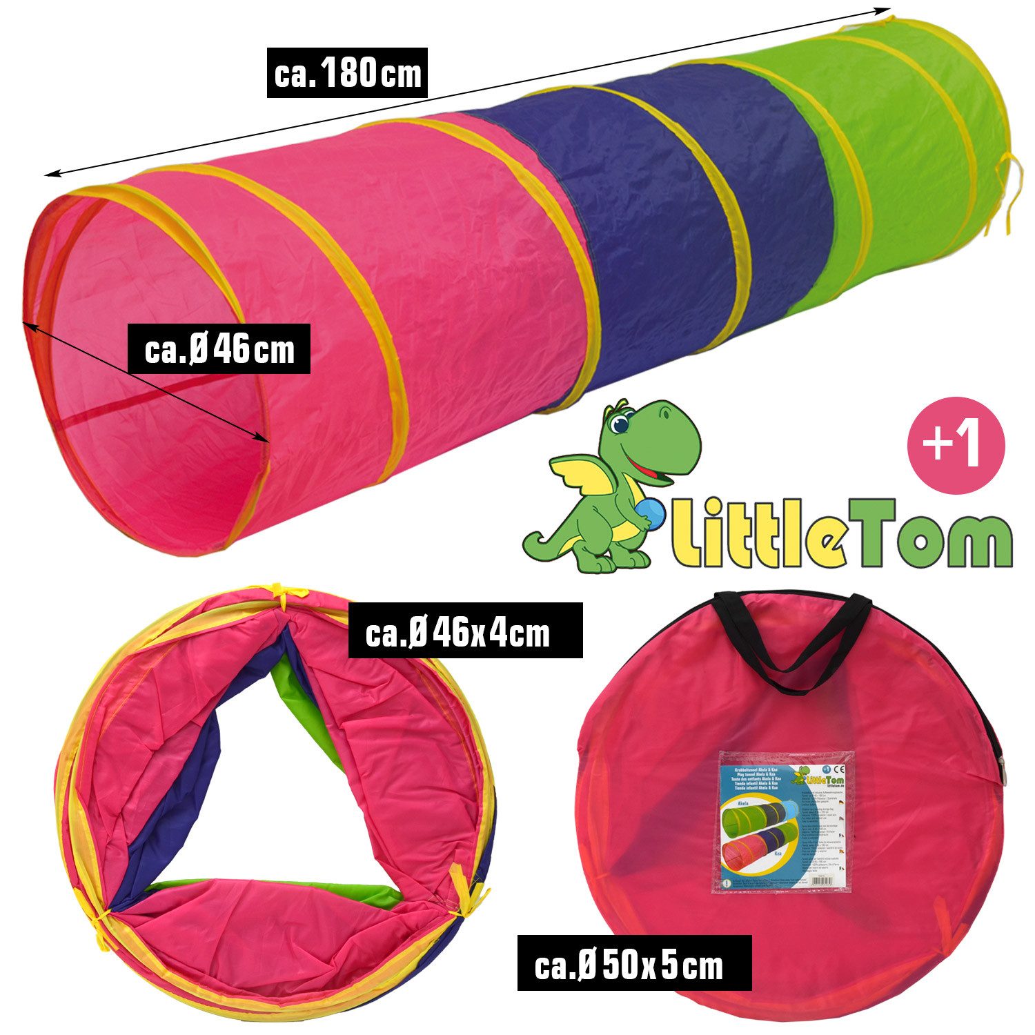 LittleTom Spieltunnel Spieltunnel Kriechtunnel Baby Krabbeltunnel günstig online kaufen